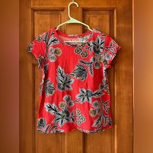 Red pattern top, Loft